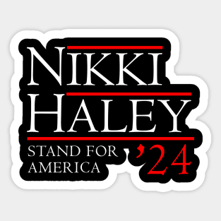 Nikki Haley 2024 Stand For America Sticker